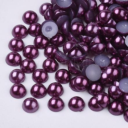 10000pcs cabujones de imitación de perlas de plástico abs SACR-S738-4mm-Z47-1