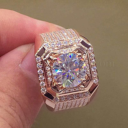 Квадратные кольца из сплава с кристаллами и стразами FS-WG9BB87-03-1