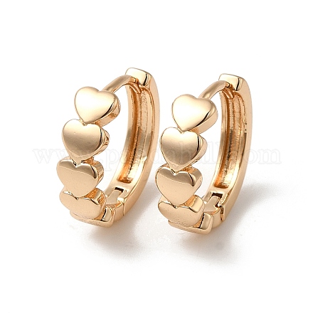 Boucles d'oreilles en laiton de cercle pour les femmes EJEW-M238-36KCG-1