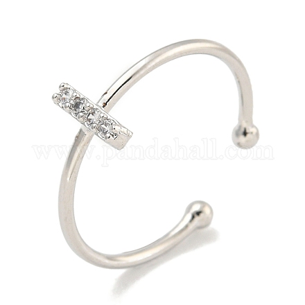 Латунные открытые манжеты для женщин RJEW-F162-02P-I-1