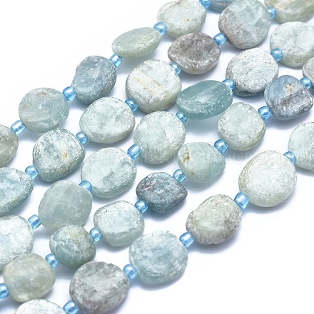 Chapelets de perles en cyanite / cyanite / divalent naturel G-E530-11K-1