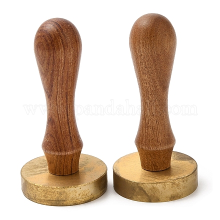 (venta de liquidación defectuosa: oxidada) manijas con sello de cera para madera STAM-XCP0001-01LG-1