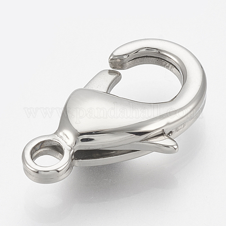 304 Stainless Steel Lobster Claw Clasps STAS-T033-25B-1
