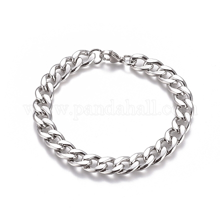 Unisex 304 catena in acciaio inossidabile / bracciali a catena intrecciata STAS-D0002-38P-1