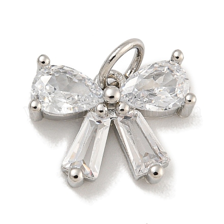 Покрытие стойки латунь микропаве прозрачные кубические циркониевые подвески KK-U030-11P-1