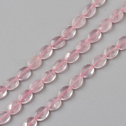 Chapelets de perles en quartz rose naturel G-I271-B13-6x8mm-1