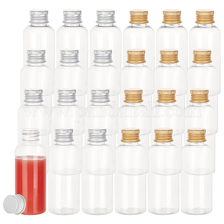 Benecreat 24pcs 2 Farben Haustier-Kunststoff-Mini-Aufbewahrungsflasche CON-BC0002-29-1