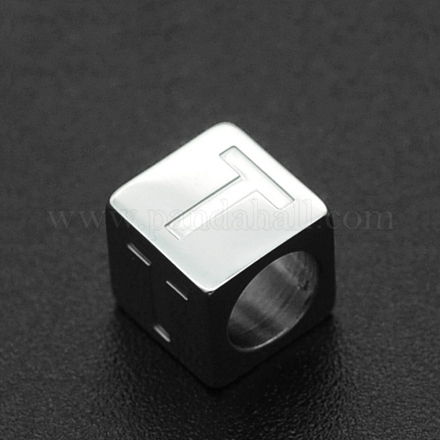 Европейские бусины из нержавеющей стали 201 STAS-N090-LA062-T-1