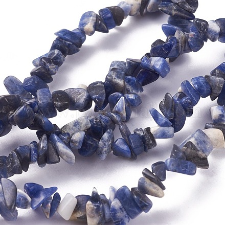 Natural Sodalite Beads Strands G-G782-31-1