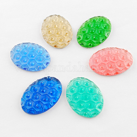 Resin Cabochons CRES-R08425x18mm-M1-1