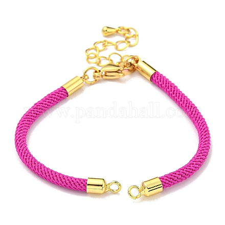 Fabrication de bracelets en cordons de nylon adaptés aux breloques de connecteur AJEW-P116-02G-12-1