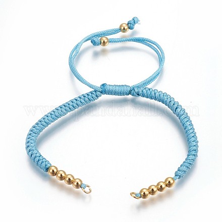 Nylonschnur geflochtene Perlen Armbänder machen BJEW-F360-F17-1