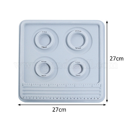 Пластиковая доска для дизайна браслета с флокированием PW-WG62752-01-1