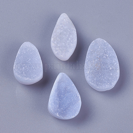 Cabochons en cristal de quartz naturel druzy G-O174-03B-1