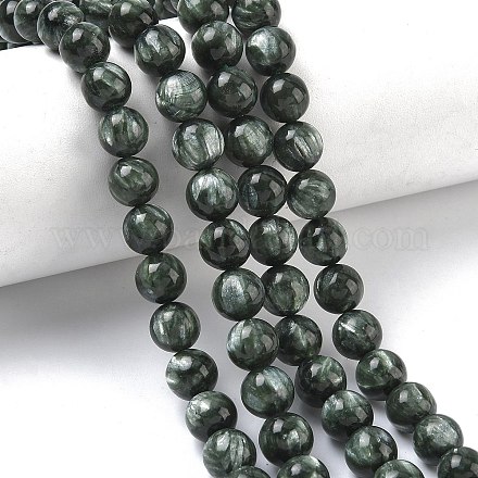 Природные SERAPHINITE нитей бисера G-C270-O01-07-1