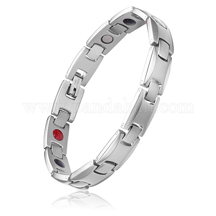 SHEGRACE Stainless Steel Panther Chain Watch Band Bracelets JB665A-1
