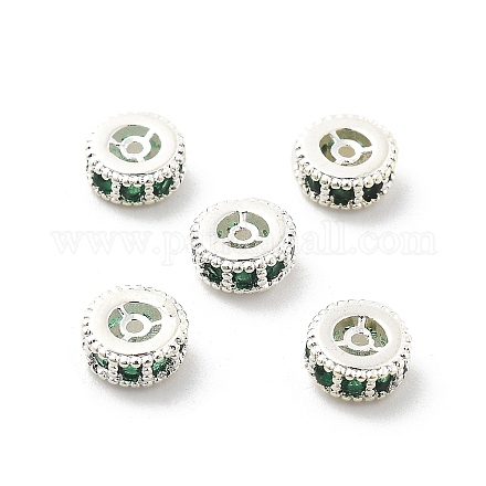 Латунные микро проложить кубического циркония бусы KK-R216-10A-S01-1