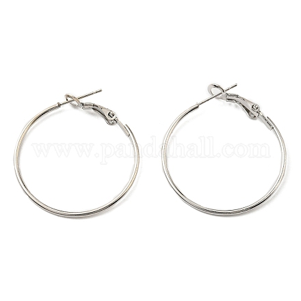 Accessoires de boucle d'oreille huggie hoop en fer IFIN-E025-01C-P-1