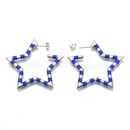 (vente d'usine de fêtes de bijoux) boucles d'oreilles en laiton EJEW-S209-18-02P-1