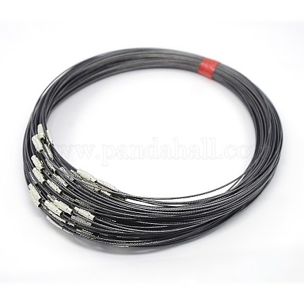 Steel Wire Necklace Cord X-TWIR-SW001-10-1