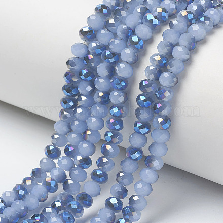 Chapelets de perles en verre électroplaqué EGLA-A034-J4mm-I06-1