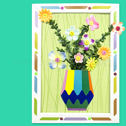Креативные наборы для творчества с цветочным узором «сделай сам» из смолы DIY-G087-02-1