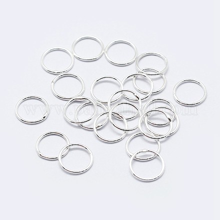 925 anillos redondos de plata esterlina STER-F036-03S-0.8x4-1