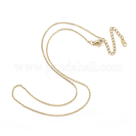 Vacuum Plating 304 Stainless Steel Necklaces X-NJEW-E080-10G-1