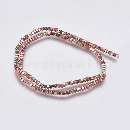 Electroplate Non-magnetic Synthetic Hematite Bead Strands G-K237-08J-1