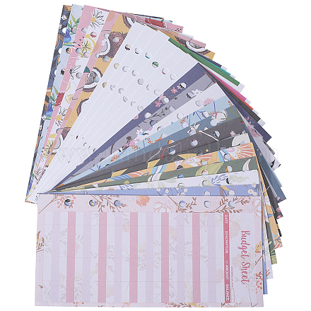 8 комплект из 4-х листов бюджетной бумаги в стиле папки DIY-CP0010-56-1