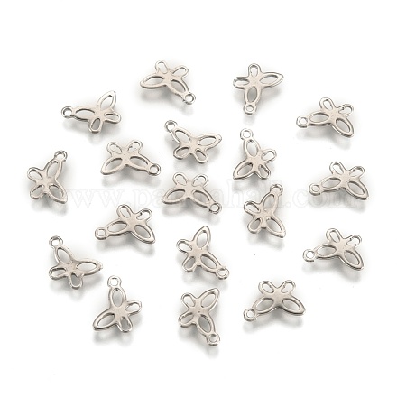 304 Stainless Steel Insect Charm Butterfly Pendants X-STAS-J014-19-1