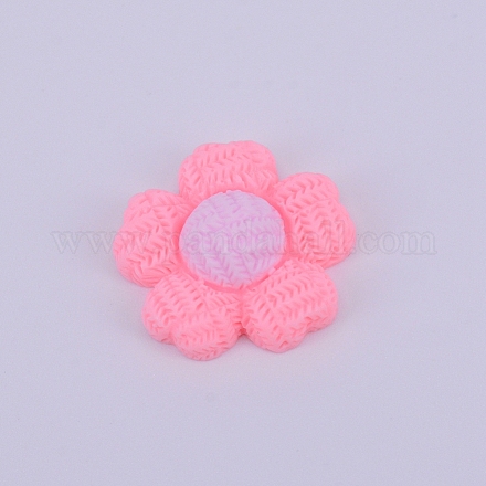 Opaque Frosted Resin Cabochon RESI-WH0009-30-1