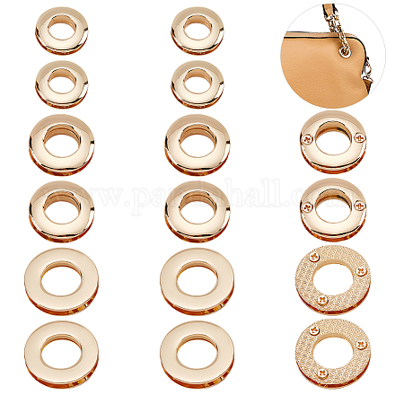 Risultati dell'occhiello dell'anello di tenuta della lega di stile di wadorn 18pcs 3 FIND-WR0006-18LG-1