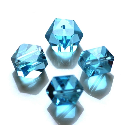 Abalorios de cristal austriaco de imitación SWAR-F084-6x6mm-10-1