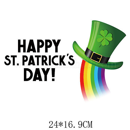 Saint Patrick's Day Theme PET Sublimation Stickers PW-WG82990-06-1