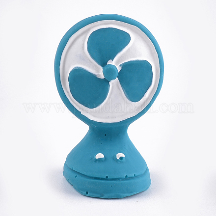 樹脂カボション  扇風機  スチールブルー  29x18x19mm X-CRES-T011-17-1