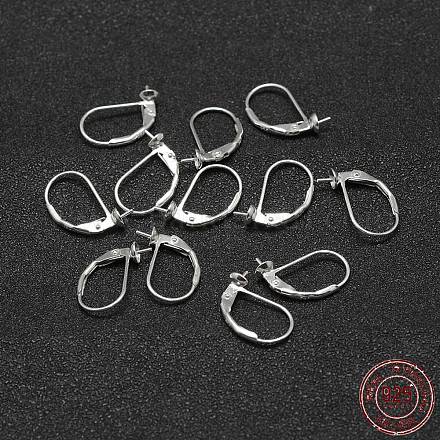 925 Sterling Silver Hoop Earrings STER-P032-07S-1
