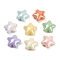 Opaque Acrylic Beads, Star, AB Color Plated, Mixed Color, 20x21.5x10mm, Hole: 3.3mm