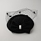 Women's Fascinators Cloth Hat for Party Decoration, with Net and Alligator Hair Iron Clips, Black, 220x161x31mm