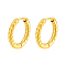 Stylish Stainless Steel Hoop Earrings, Golden