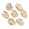 CCB Plastic Beads, Nuggets with Heart, Gold, 9x7.5x7.5mm, Hole: 1.6mm