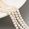 Natural Cultured Freshwater Pearl Beads Strands, Potato, PeachPuff, 4~4.5mm, Hole: 0.5mm, about 38pcs/strand, 6.89~7.09 (17.5~18cm)