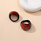 Glass Finger Rings for Women, Red, Inner Diameter: 18mm