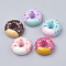 Resin Cabochons, Donut, Imitation Food, Mixed Color, 21x9mm
