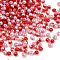 ABS Imitation Pearl Beads, Round, Two Tone, FireBrick, 6mm, Hole: 1.8mm, about 5000pcs/500g