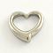 Non-Tarnish 304 Stainless Steel Open Heart Pendants, Hollow, Stainless Steel Color, 16x17x3mm