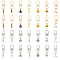 28Pcs 14 Styles Alloy Zipper Puller, Garment Accessories, Mixed Shapes, Mixed Color, 45~75mm, 2pcs/style