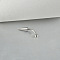 Cone 304 Stainless Steel Eyebrow Curved Barbell Rings with Spikes End, Cartilage Earrings, Stainless Steel Color, Stainless Steel Color, 8mm, Pin: 1.2mm