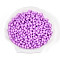 Opaque Colours Luster Glass Seed Beads, Round Hole, Oval, Orchid, 6.5~7x4~4.5mm, Hole: 0.9~1mm, about 2645pcs/pound