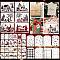 38Pcs Christmas PET Painting Stencils, with Iron Rings, White, 75~170x50~178x0.3mm